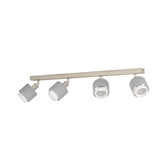 Bellizzi Satin Nickel 4 Light Spot In Grey And White 901048