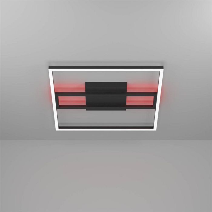Calagrano-Z LED RGB Black Square Semi-Flush Fitting 900729