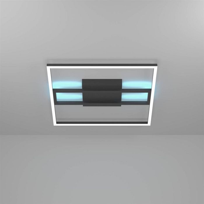 Calagrano-Z LED RGB Black Square Semi-Flush Fitting 900729