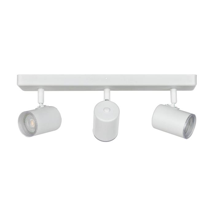 Consuma 1 IP44 White Adjustable Bathroom Triple Ceiling Spotlight 901963