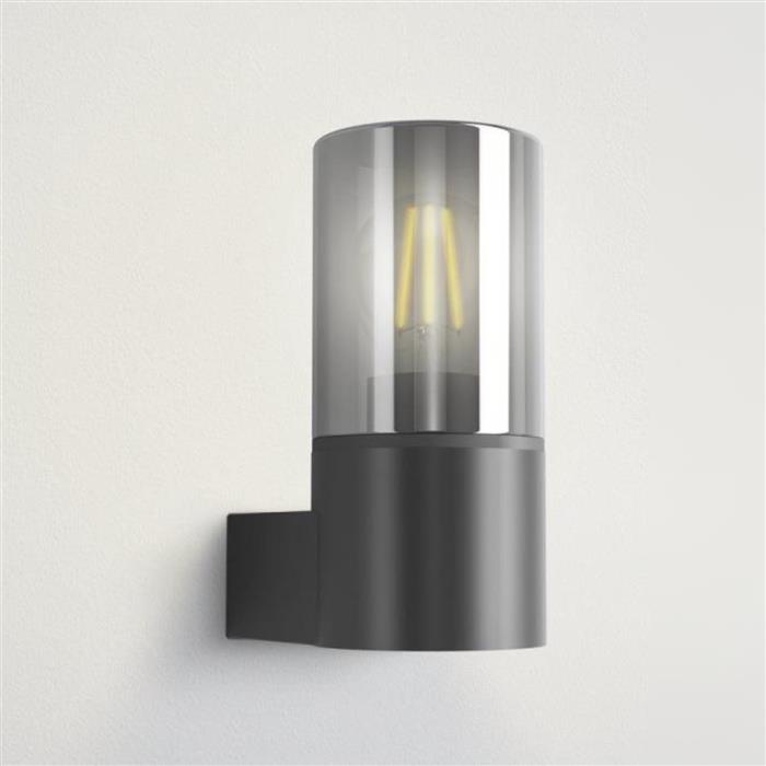 Cropani LED IP54 Matt Black Single Outdoor Wall Light 902441