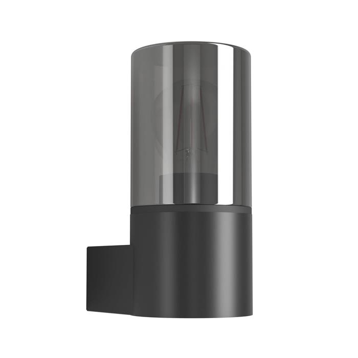 Cropani LED IP54 Matt Black Single Outdoor Wall Light 902441