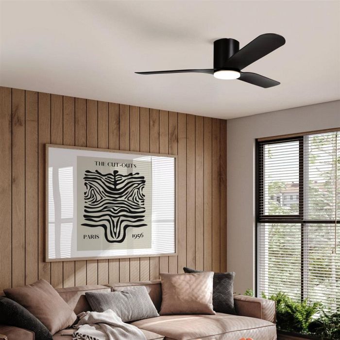 Kawana LED Matt Black Tunable White 3 Blade Fan Light 35176