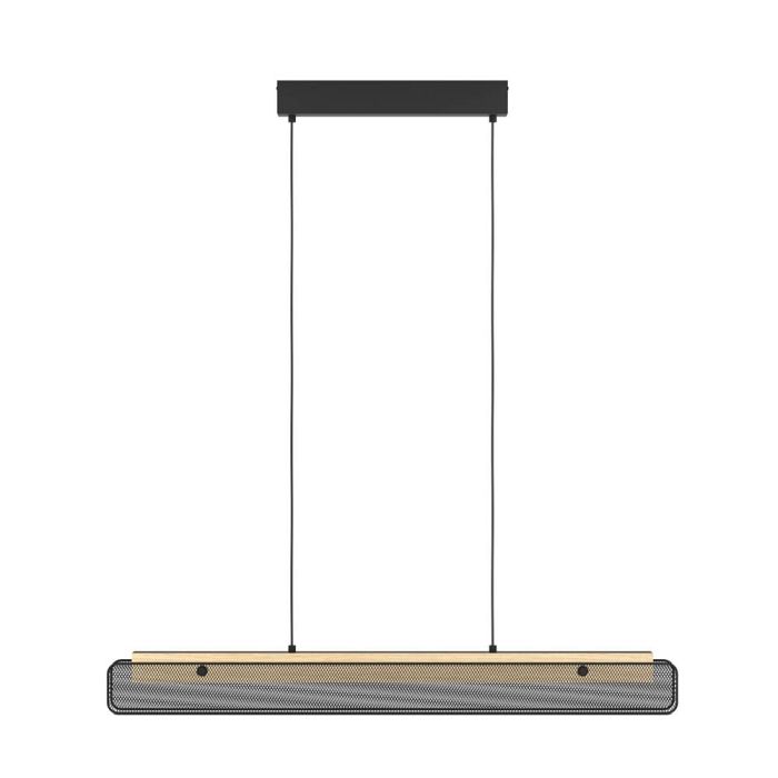 Kokomo-Z LED RGB Black And Wood Ceiling Pendant 900702