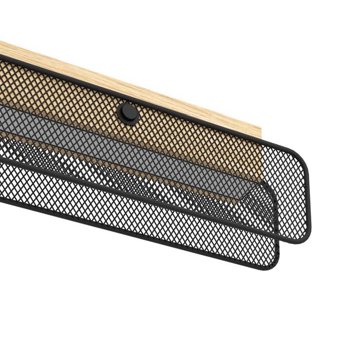 Kokomo-Z LED RGB Black And Wood Ceiling Pendant 900702