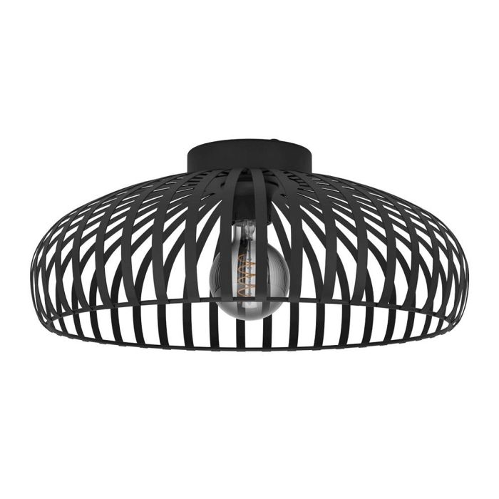 Mogano Large Black Semi-Flush Ceiling Fitting 900721