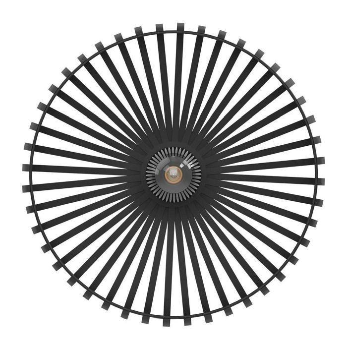 Mogano Large Black Semi-Flush Ceiling Fitting 900721