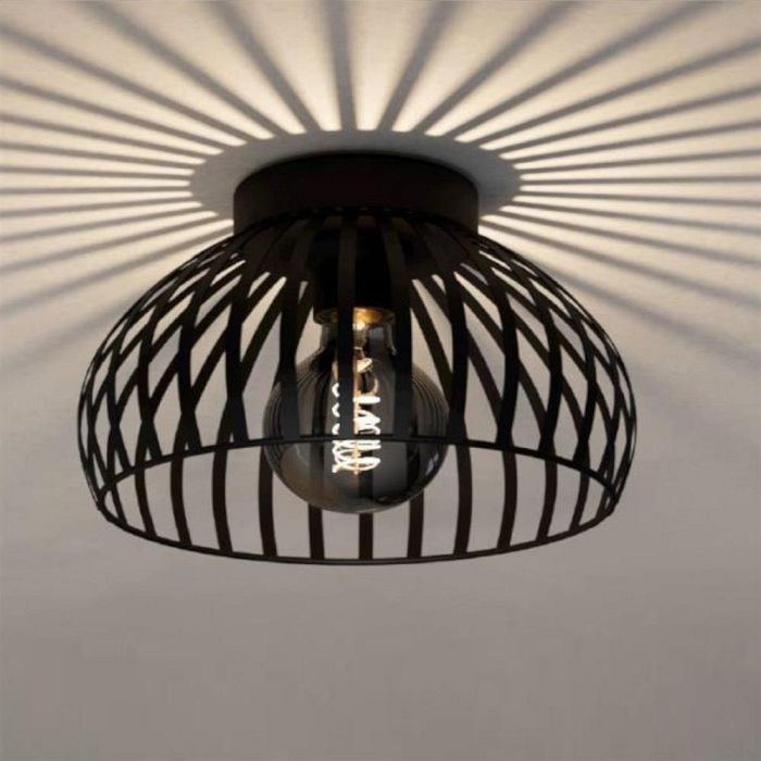 Mogano 3 Black Semi-Flush Ceiling Light 900792