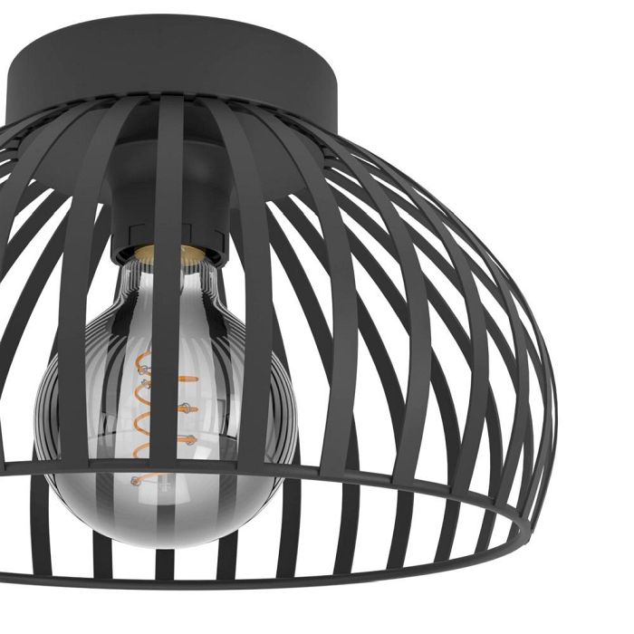 Mogano 3 Black Semi-Flush Ceiling Light 900792