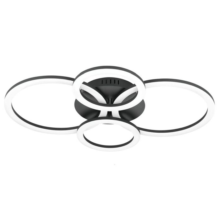 Parrapos-Z Black And White LED Four Loop Ceiling Light 900319
