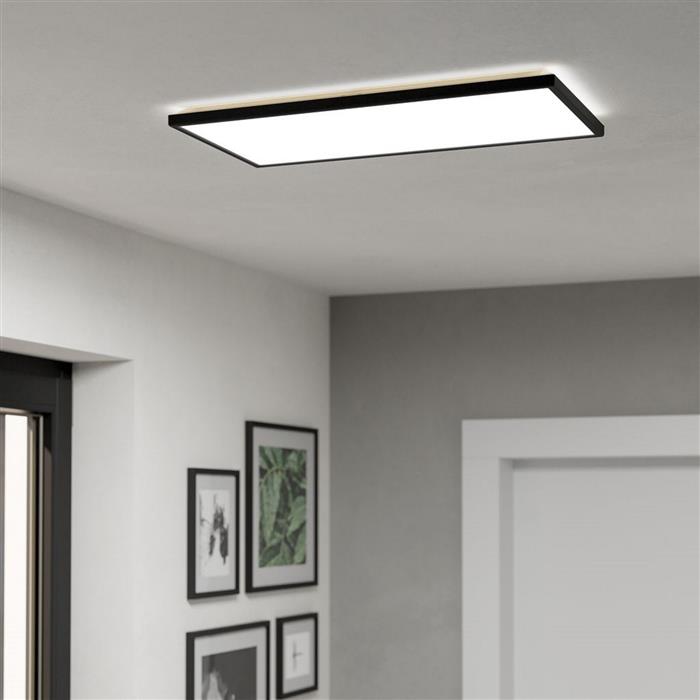 Rovito Black CCT IP44 LED Flush Mounted Bathroom Fitting 901445