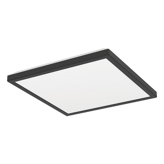 Rovito IP44 Small Black Square LED CCT Flush Bathroom Fitting 901442
