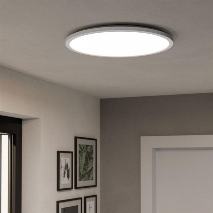 Rovito-Z LED Large Round White IP44 RGB Tunable Flush Fitting 901473