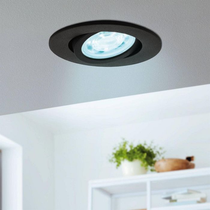 Saliceto-Z Black Recessed Smart LED Spot Light 99669