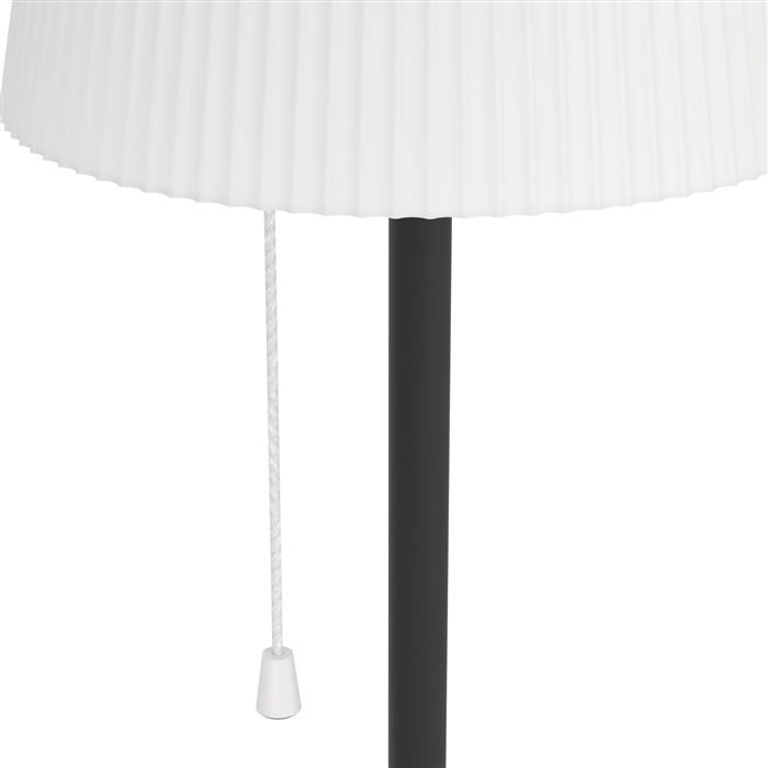 Scordiano -L Black And White IP44 Rechargeable USB Solar Outdoor Table Lamp 901898