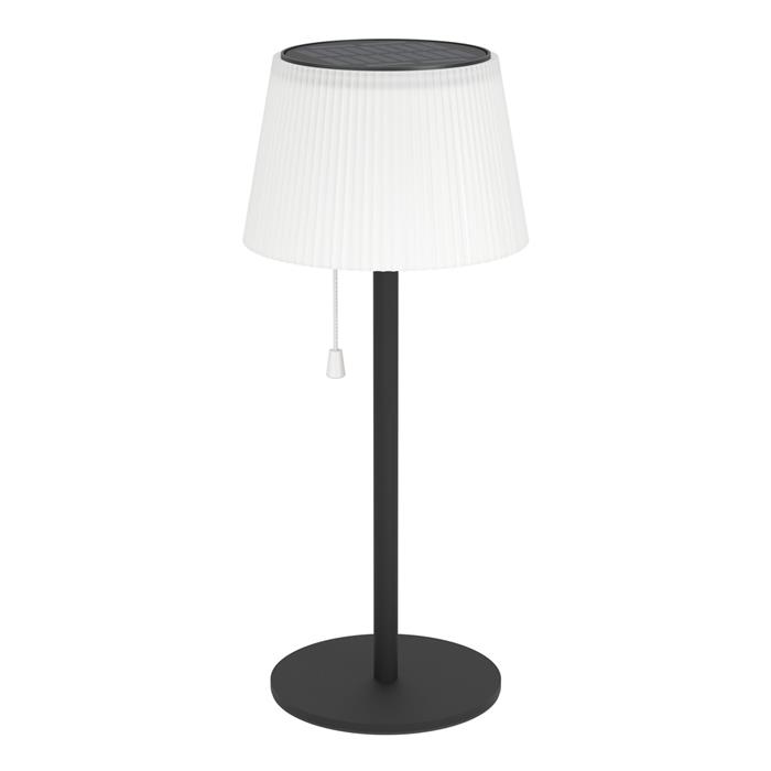 Scordiano -L Black And White IP44 Rechargeable USB Solar Outdoor Table Lamp 901898