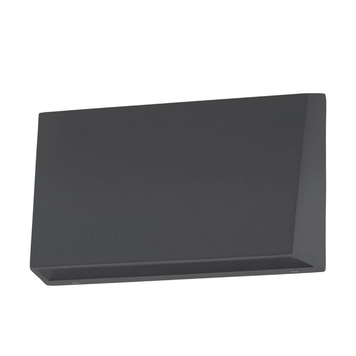 Spongano LED IP65 Slanted Black Outdoor Wall Light 900887