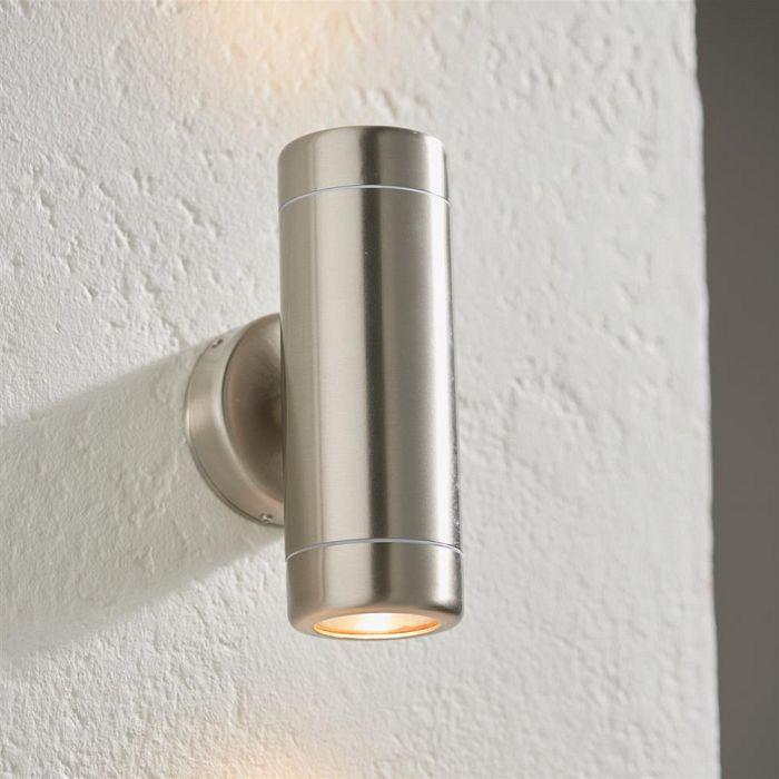 Atlantis Stainless Steel Twin IP65 Coastal Wall Light 14015
