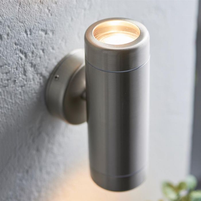Atlantis Stainless Steel Twin IP65 Coastal Wall Light 14015
