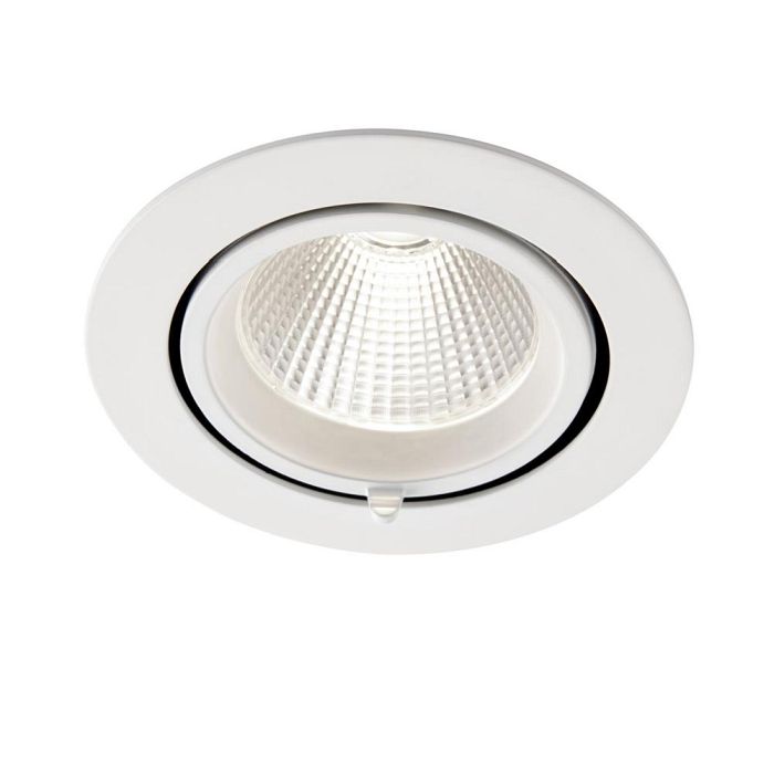 Axial Matt White 30 Watt LED CCT Recessed Adjustable Downlight 108290