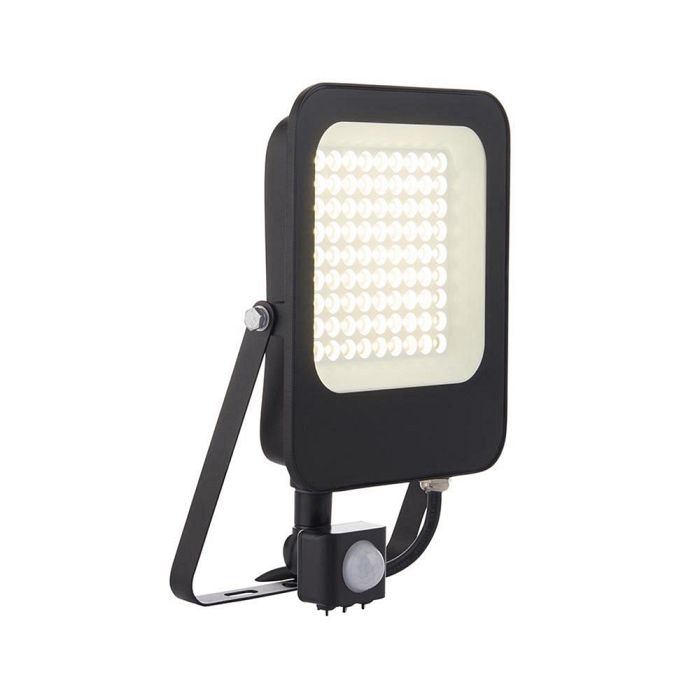 Guard LED 50 Watt PIR IP65 Override Matt Black Floodlight 108675
