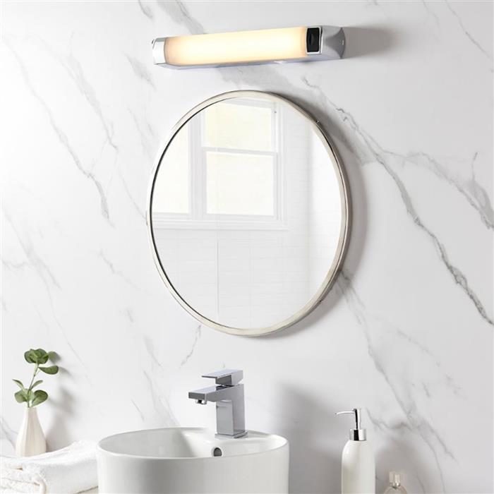 Jude CCT LED Chrome IP44 Bathroom Shaver Light 113573
