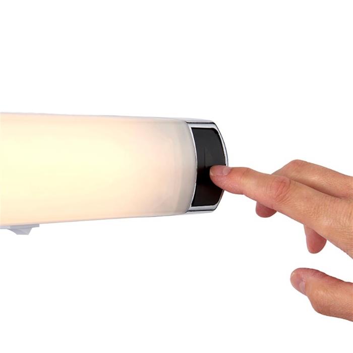 Jude CCT LED Chrome IP44 Bathroom Shaver Light 113573