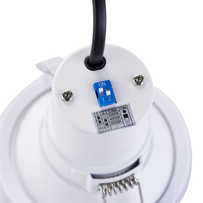 Shieldeco Fire-Rated CCT Anti-Glare IP65 LED White Downlight 101342