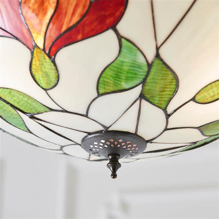 Botanica 3 Light Inverted Tiffany Pendant 70946