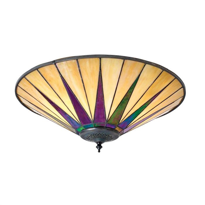 Dark Star Tiffany Large Flush 2 Light 70240