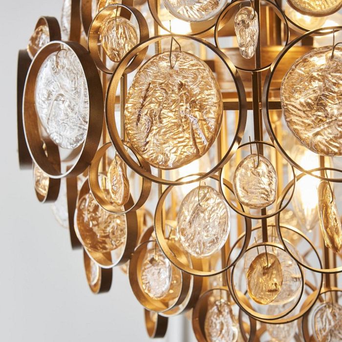 Antique Gold Six Light Pendant Aconitum-P