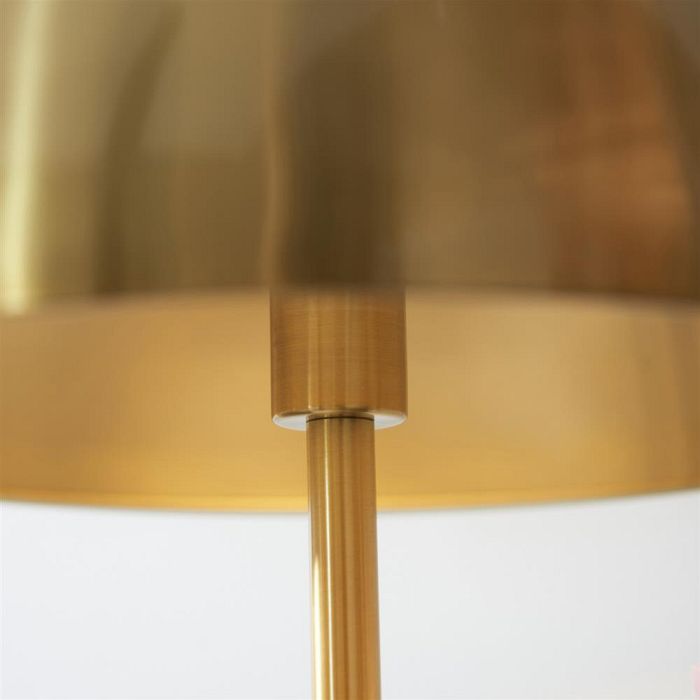 Mabel Aged Brass And White Table Lamp 7514-12