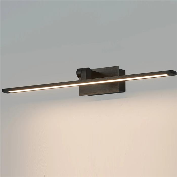 Abbeville Black LED IP44 Large Picture Wall Light 370439