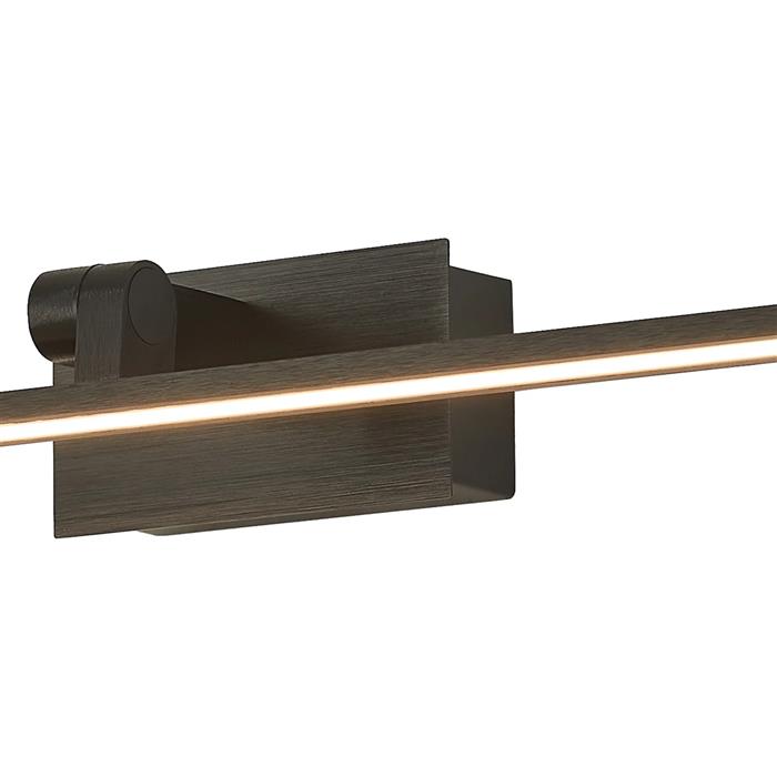 Abbeville Black LED IP44 Large Picture Wall Light 370439