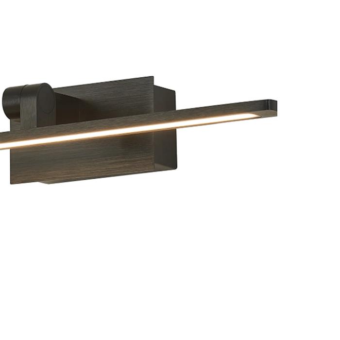 Abbeville Black LED IP44 Medium Picture Wall Light 370436 