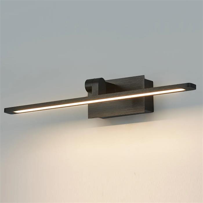 Abbeville Black LED IP44 Medium Picture Wall Light 370436 