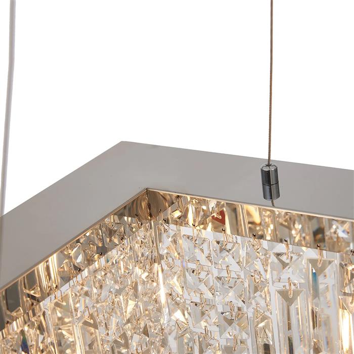 Abilene Polished Chrome And Crystal 12 Light Chandelier 367873 