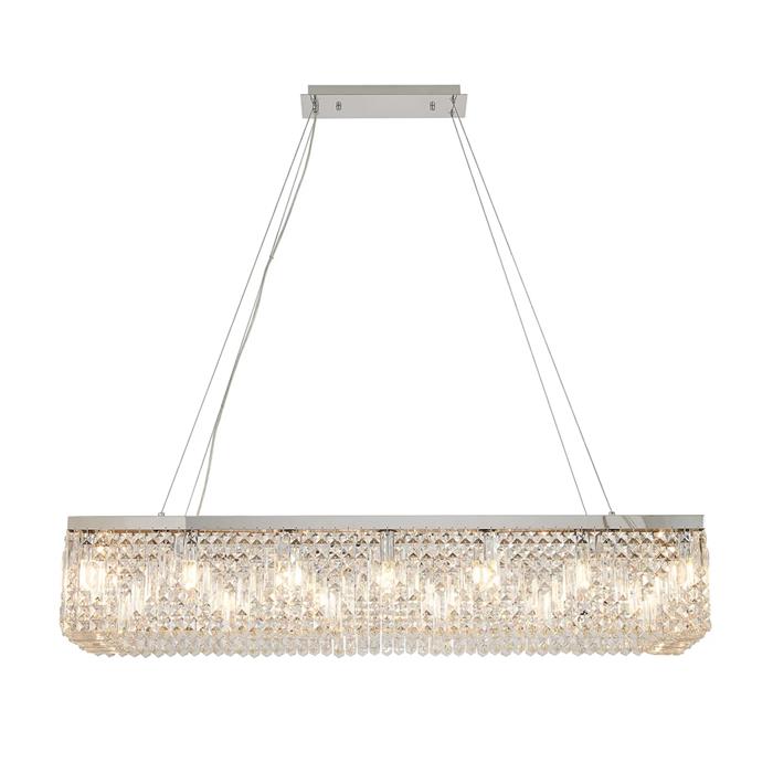 Abilene Polished Chrome And Crystal 16 Light Chandelier 367875