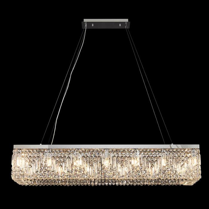Abilene Polished Chrome And Crystal 16 Light Chandelier 367875
