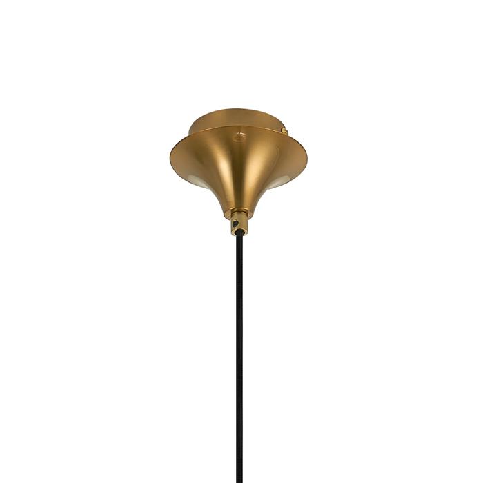 Addison Brass And Amber Diamond Glass Single Pendant 356586