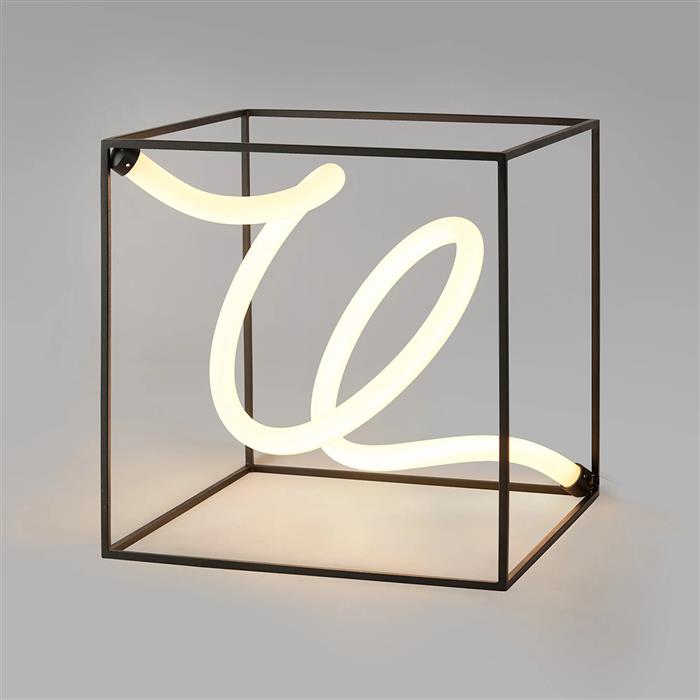 Ambrose Sand Black LED Large Touch Dimmer Table Lamp 354408