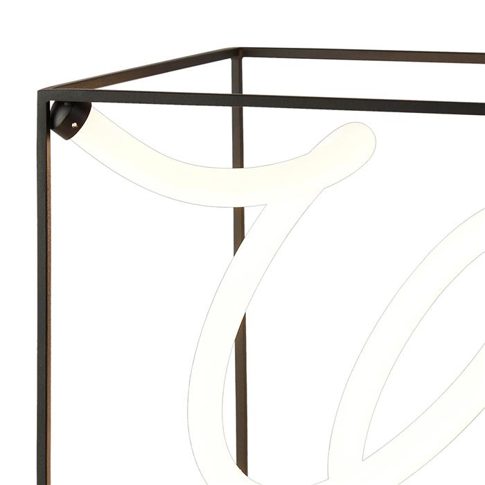 Ambrose Sand Black LED Large Touch Dimmer Table Lamp 354408