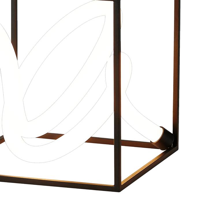 Ambrose Sand Black LED Small Touch Dimmer Table Lamp 354406 