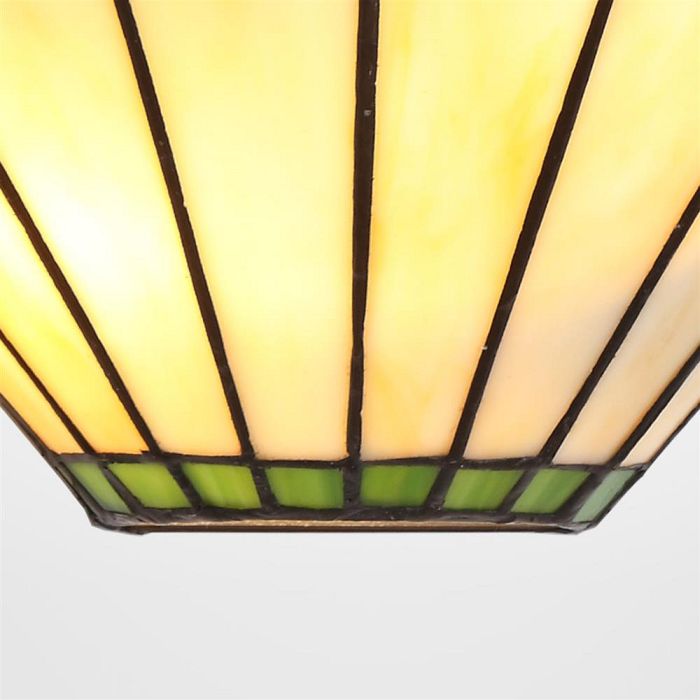 Elgin Cream And Green Tiffany Wall Light LT30203