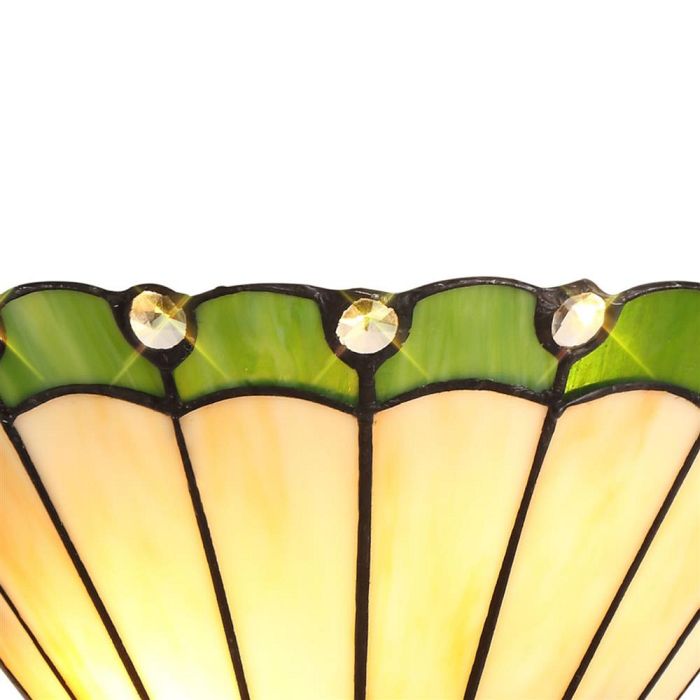 Elgin Cream And Green Tiffany Wall Light LT30203