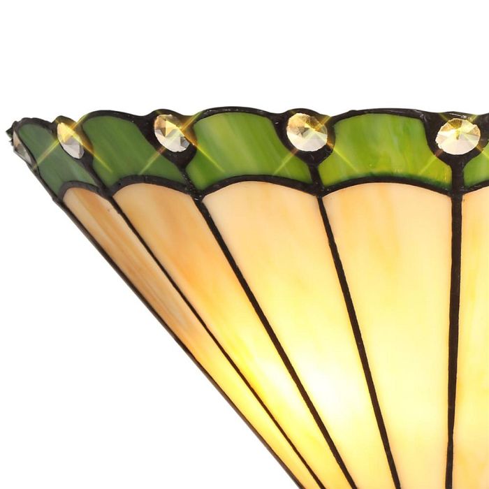 Elgin Cream And Green Tiffany Wall Light LT30203