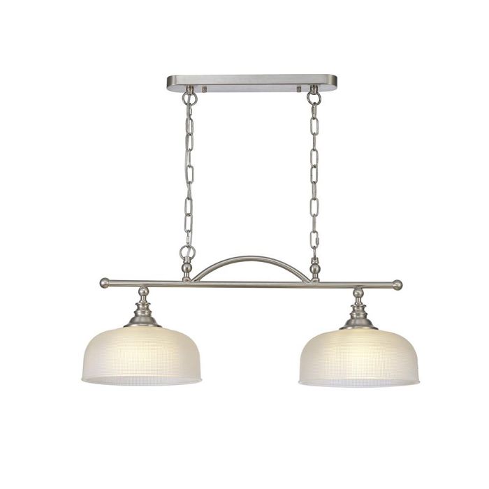 Evansville Satin Nickel 2 Light Pendant LT31512
