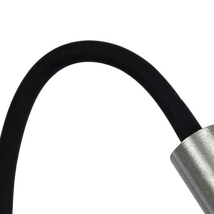 Halcyon Black and Aluminium Switched LED Wall Light PIR7576