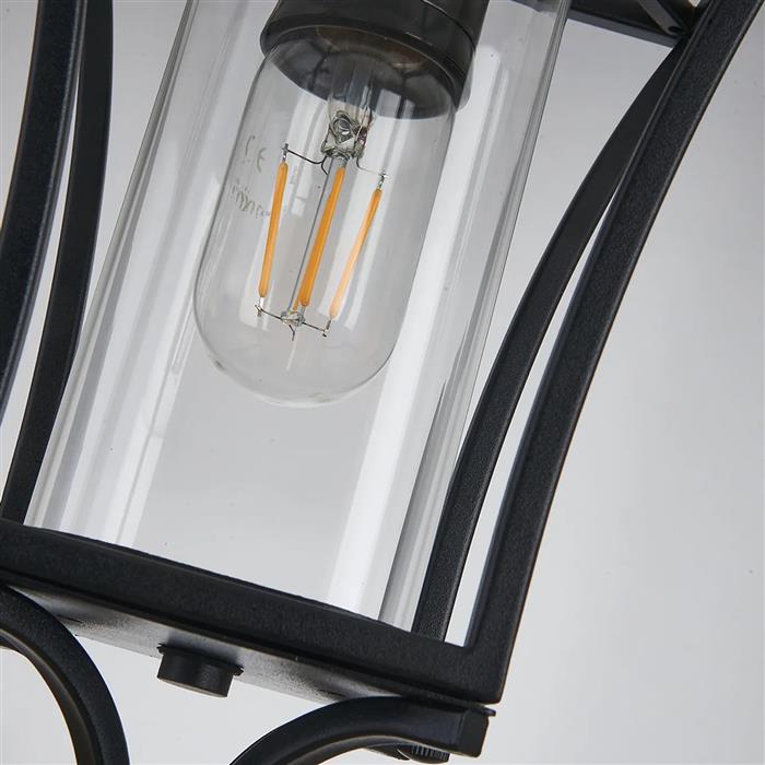 Katya Satin Black IP54 Outdoor Pendant 369614
