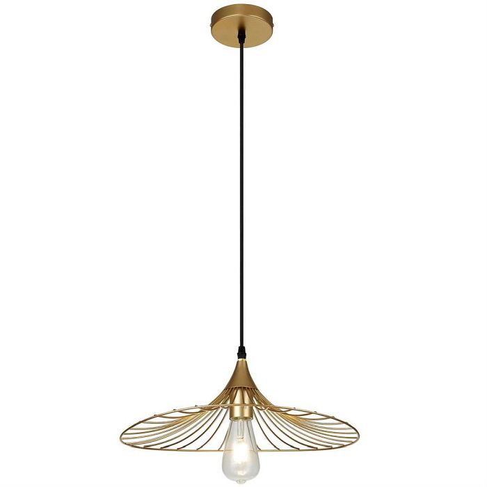 Oklahoma Painted Gold Flared Ceiling Pendant LT31262